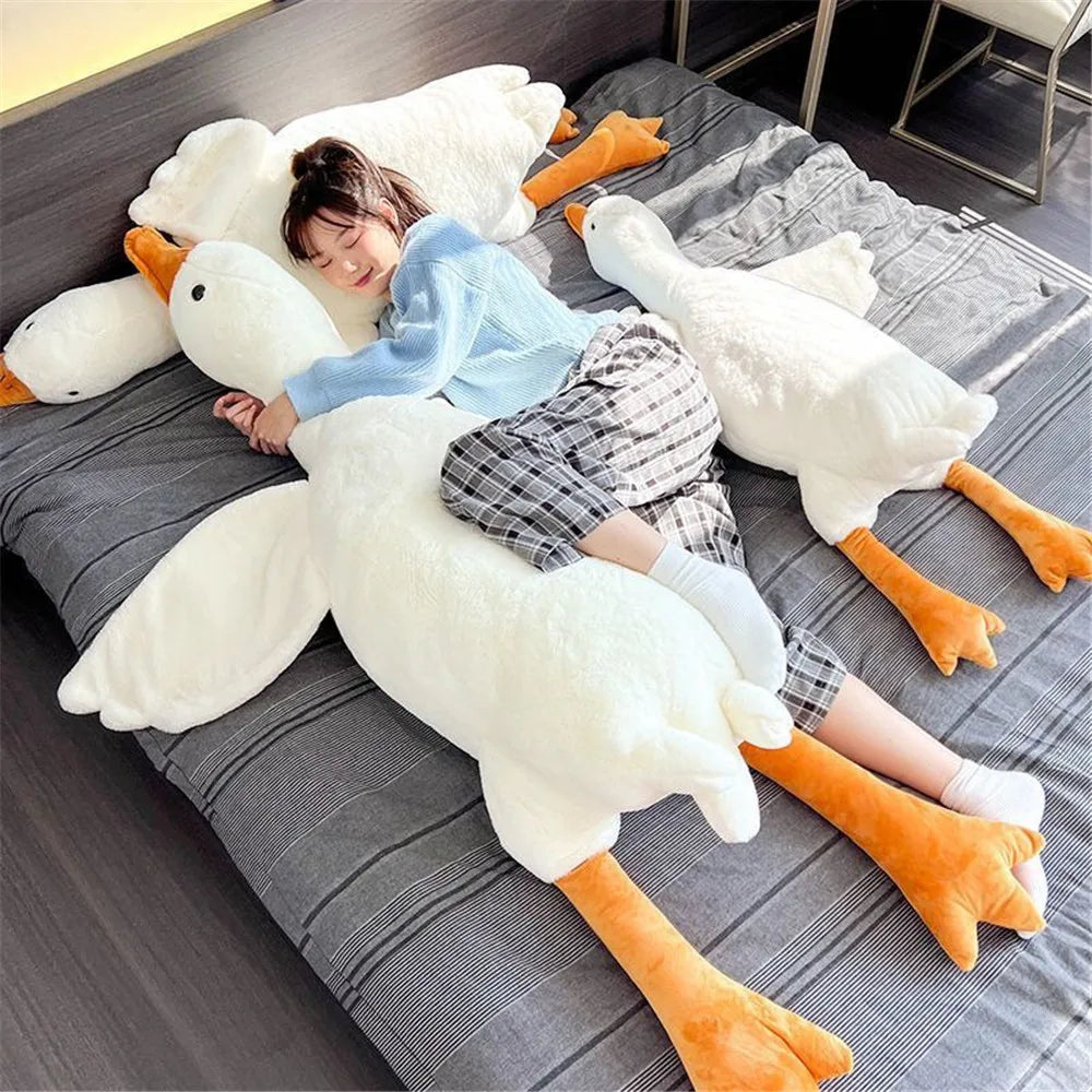 Giant Plush White Goose Pillow – Soft Pillow