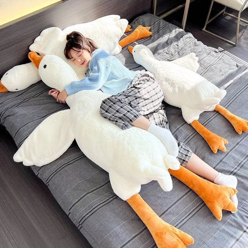 Giant Plush White Goose Pillow – Soft Pillow