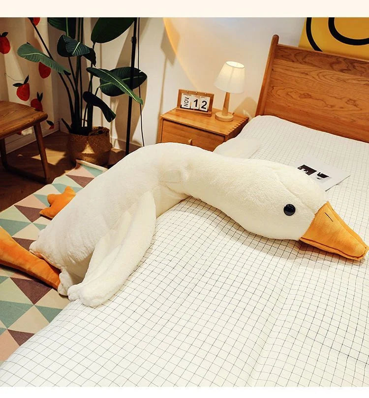 Giant Plush White Goose Pillow – Soft Pillow