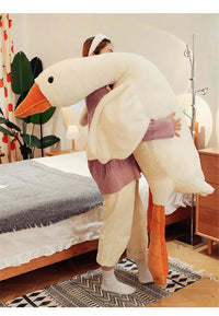 Giant Plush White Goose Pillow – Soft Pillow