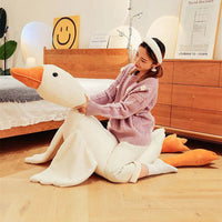 Giant Plush White Goose Pillow – Soft Pillow