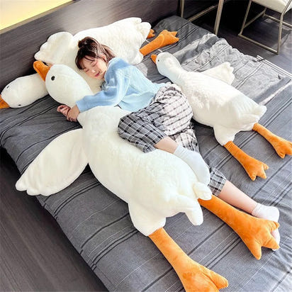 Giant Plush White Goose Pillow – Soft Pillow